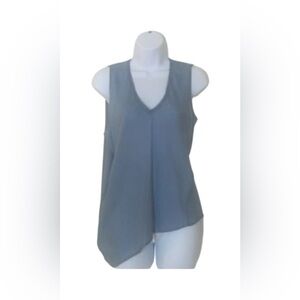 Elie Tahari Asymmetric Sleeveless Silk Blouse